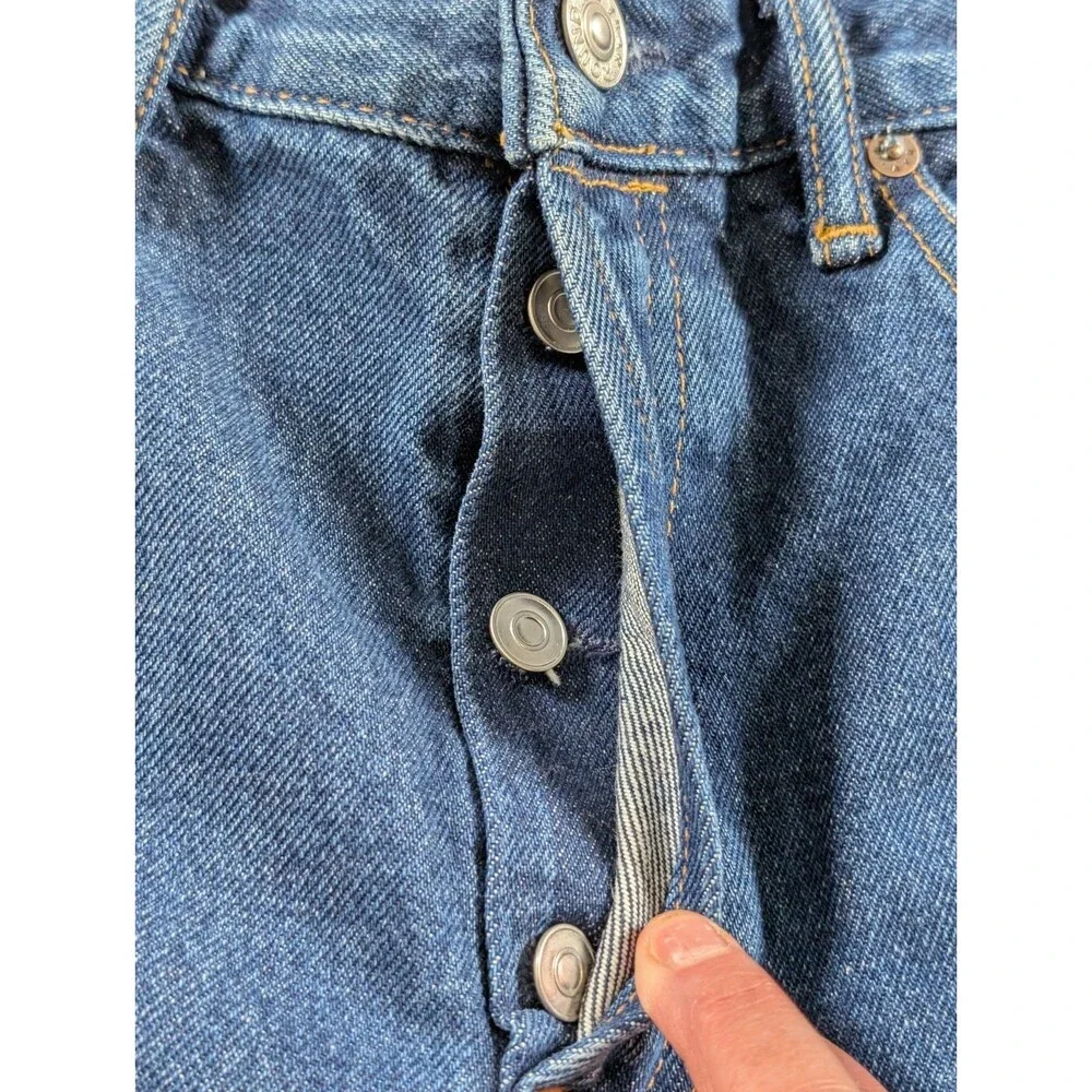 AYR The Slacker Jeans Men’s 35x32 Blue Relaxed Button Fly Made in USA - Picture 5 of 14